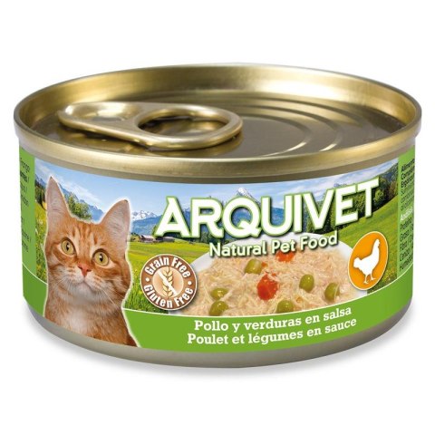 ARQUIVET puszka dla kota kurczak w sosie z warzywami 80g Arquivet ARQUIVET puszka dla kota kurczak w sosie z warzywami 80g Arquivet