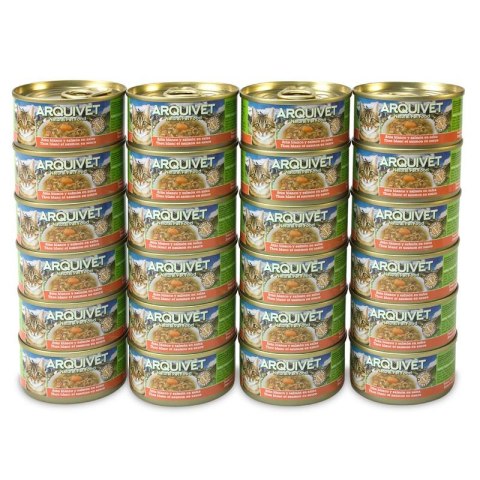 Arquivet Puszka dla kota o smaku tuńczyka i łososia 24 x 80 g Arquivet Arquivet Puszka dla kota o smaku tuńczyka i łososia 24 x 80 g Arquivet