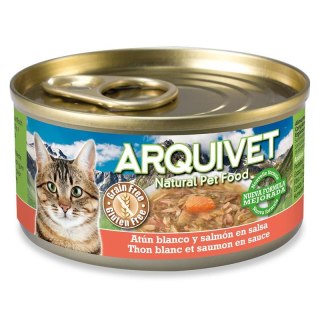 Arquivet Puszka dla kota o smaku tuńczyka i łososia 24 x 80 g Arquivet
