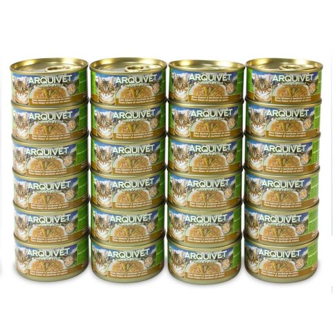Arquivet Puszka dla kota z tuńczykiem i sardelką 24 x 80 g Arquivet Arquivet Puszka dla kota z tuńczykiem i sardelką 24 x 80 g Arquivet