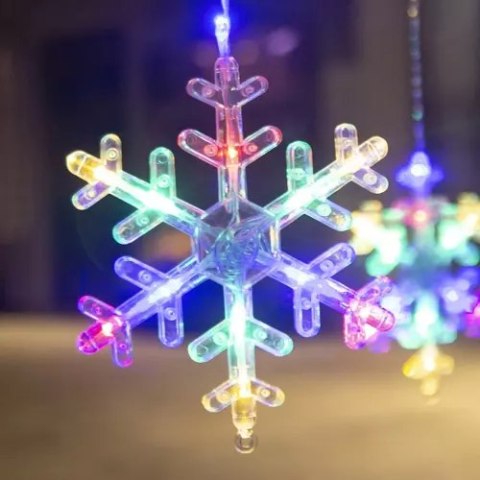 Kurtyna świetlna 138 LED USB multicolor KŚ19742 Iso Trade