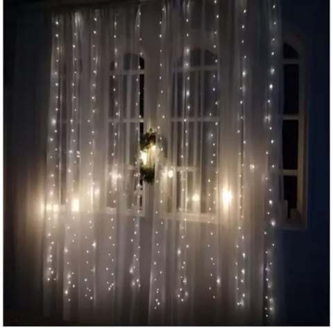 Kurtyna świetlna 300 LED USB-zimny biały KŚ19766 Iso Trade Kurtyna świetlna 300 LED USB-zimny biały KŚ19766 Iso Trade