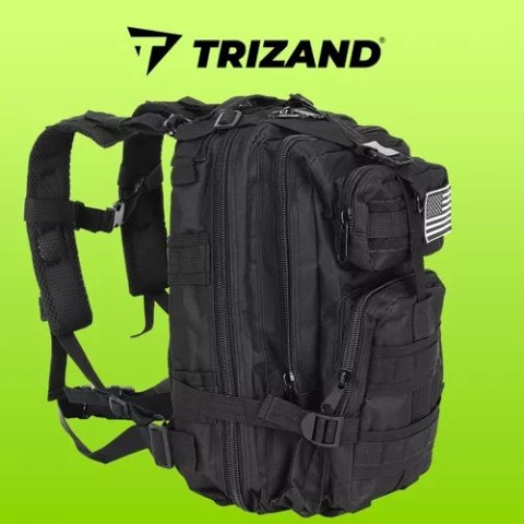 Plecak militarny czarny mały Trizand