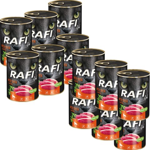 Rafi Cat karma bezzbożowa z kaczką 12 x 400 g Rafi Rafi Cat karma bezzbożowa z kaczką 12 x 400 g Rafi