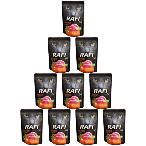 Rafi Cat saszetka kaczka 10 x 100 g Rafi Rafi Cat saszetka kaczka 10 x 100 g Rafi