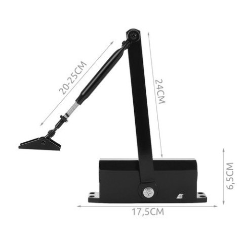 Samozamykacz do drzwi czarny 40-60kg Malatec 23598 Malatec