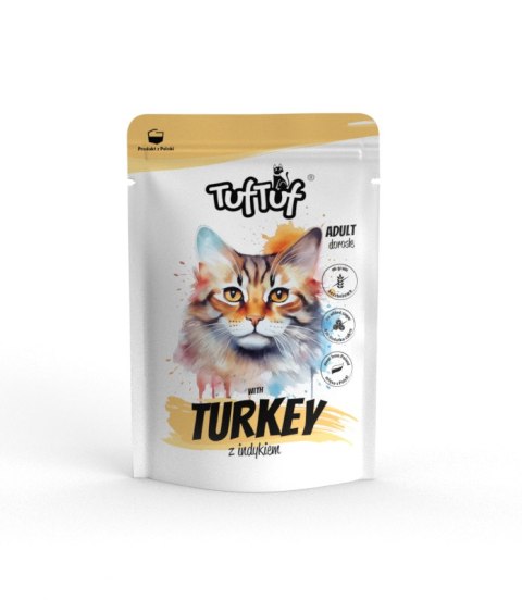 Tuf Tuf Kot saszetka dla kota z indykiem 10 x 100g Tuf Tuf Tuf Tuf Kot saszetka dla kota z indykiem 10 x 100g Tuf Tuf
