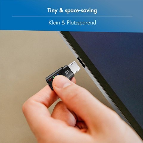 Adapter audio USB-C/M na 3.5mm/F, DAC, EQ