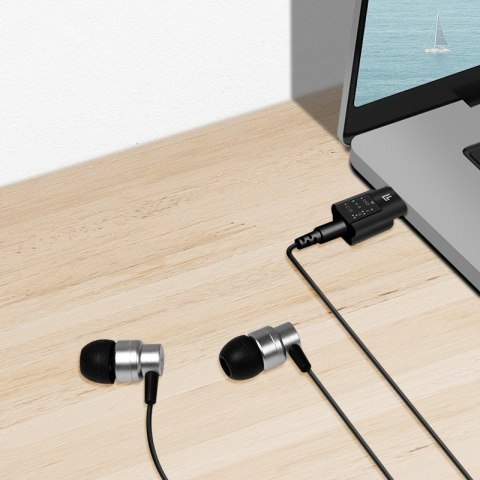 Adapter audio USB-C/M na 3.5mm/F, DAC, EQ