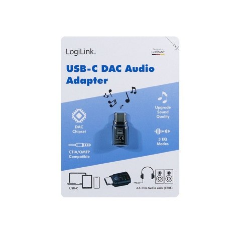 Adapter audio USB-C/M na 3.5mm/F, DAC, EQ