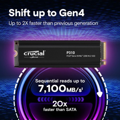 Dysk SSD P310 2TB M.2 NVMe PCIe 4.0 2280 radiator