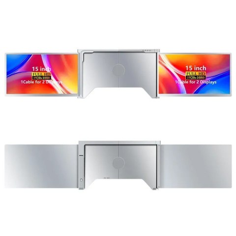Przenośne monitory do laptopa Smart Life S600 15 cali, 2 monitory IPS, 1080p Full HD Przenośne monitory do laptopa Smart Life S600 15 cali, 2 monitory IPS, 1080p Full HD