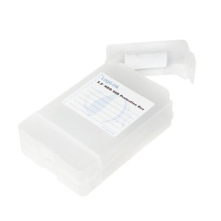 Pudełko ochronne 2xHDD 2.5 cala, transparentne