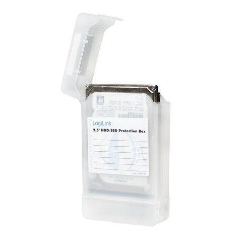 Pudełko ochronne 2xHDD 2.5 cala, transparentne Pudełko ochronne 2xHDD 2.5 cala, transparentne