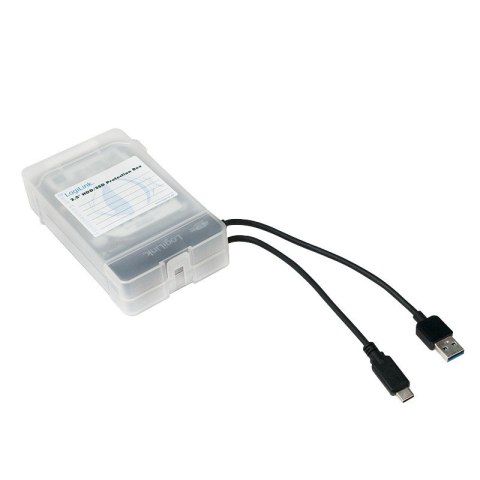Pudełko ochronne 2xHDD 2.5 cala, transparentne Pudełko ochronne 2xHDD 2.5 cala, transparentne