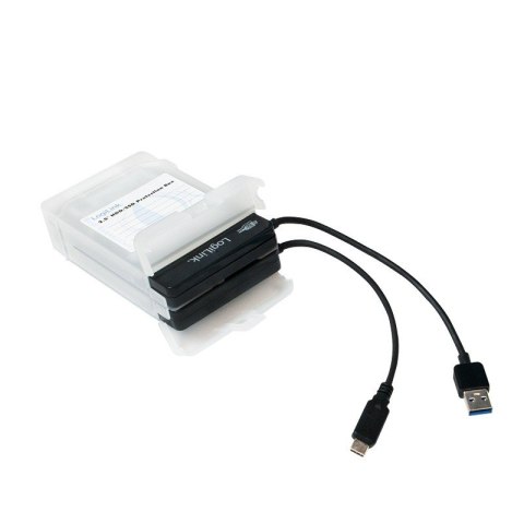Pudełko ochronne 2xHDD 2.5 cala, transparentne Pudełko ochronne 2xHDD 2.5 cala, transparentne