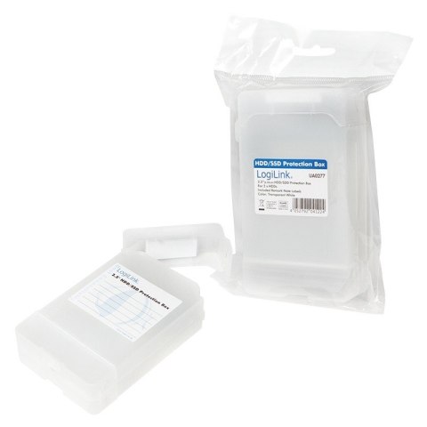 Pudełko ochronne 2xHDD 2.5 cala, transparentne Pudełko ochronne 2xHDD 2.5 cala, transparentne