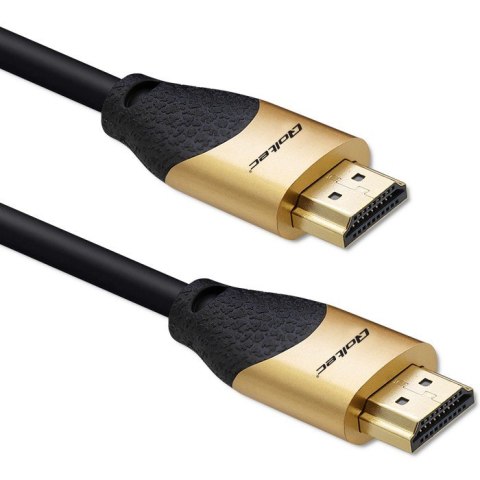 Kabel HDMI v2.1 Ultra High Speed 8K | 60Hz | 30AWG | 1m Złoty Kabel HDMI v2.1 Ultra High Speed 8K | 60Hz | 30AWG | 1m Złoty