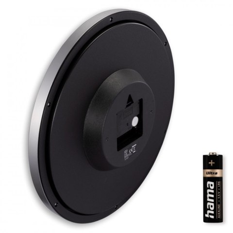 Zegar ścienny 30cm Mallorca Srebrny Zegar ścienny 30cm Mallorca Srebrny