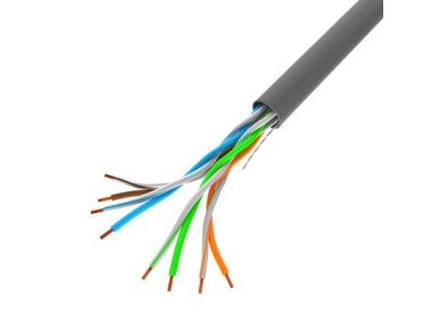 Kabel LAN UTP 100MB/S drut CCA 100M szary Kabel LAN UTP 100MB/S drut CCA 100M szary