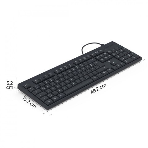 Klawiatura CK-100 przewodowa Czarna Klawiatura CK-100 przewodowa Czarna