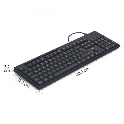 Klawiatura CK-200 przewodowa Czarna Klawiatura CK-200 przewodowa Czarna