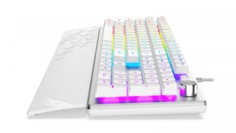 Klawiatura Frost RGB srebrno-biała Klawiatura Frost RGB srebrno-biała