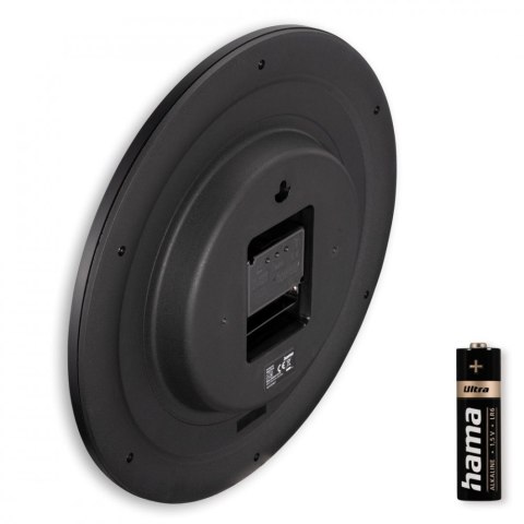 Zegar ścienny DCF Teneriffa 30cm Czarny Zegar ścienny DCF Teneriffa 30cm Czarny