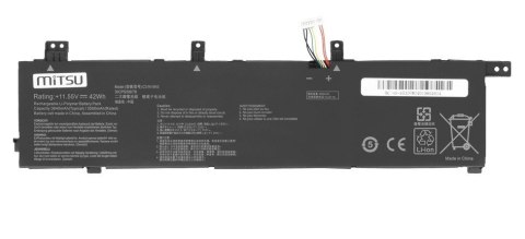 Bateria C31N1843 do Asus VivoBook S432F S432FA S432FL S532F S532FA S532FL 3636 mAh (42 Wh) 11.55V Bateria C31N1843 do Asus VivoBook S432F S432FA S432FL S532F S532FA S532FL 3636 mAh (42 Wh) 11.55V