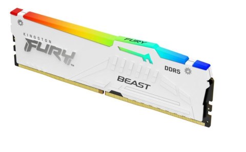 Pamięć DDR5 Fury Beast RGB 32GB(2*16GB)/5600 CL36 biała Pamięć DDR5 Fury Beast RGB 32GB(2*16GB)/5600 CL36 biała