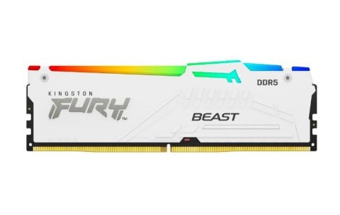 Pamięć DDR5 Fury Beast RGB 64GB(2*32GB)/5600Mhz CL36 biała Pamięć DDR5 Fury Beast RGB 64GB(2*32GB)/5600Mhz CL36 biała