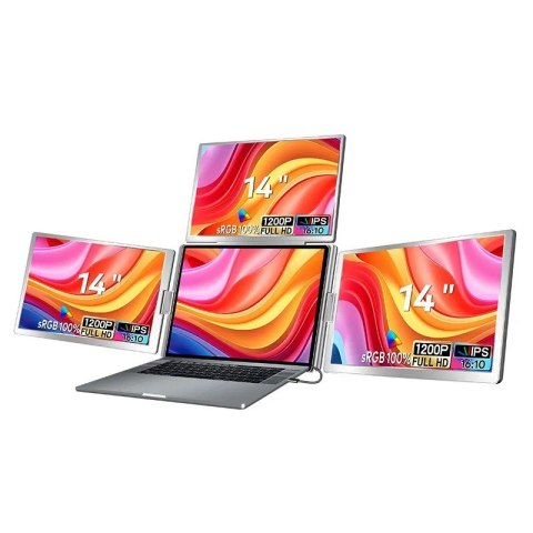 Przenośne monitory do laptopa Smart Life S780 14 cali S780 3 monitory, IPS, 1920x1200 Przenośne monitory do laptopa Smart Life S780 14 cali S780 3 monitory, IPS, 1920x1200