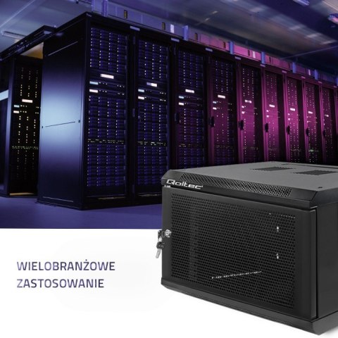 Szafa RACK 19 cali | 6U | 600 x 600 x 370 | Perforowane drzwi Szafa RACK 19 cali | 6U | 600 x 600 x 370 | Perforowane drzwi