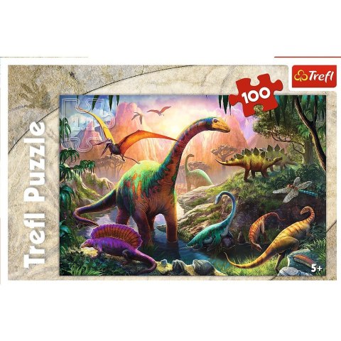 Puzzle 100 elementów, Świat dinozaurów Puzzle 100 elementów, Świat dinozaurów