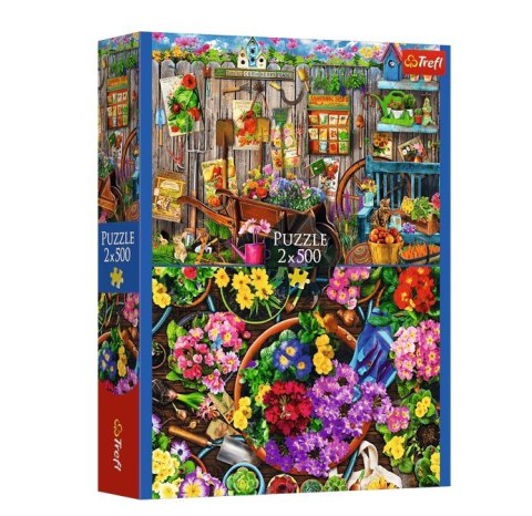 Puzzle 2x500 elementów Prace w ogrodzie Puzzle 2x500 elementów Prace w ogrodzie