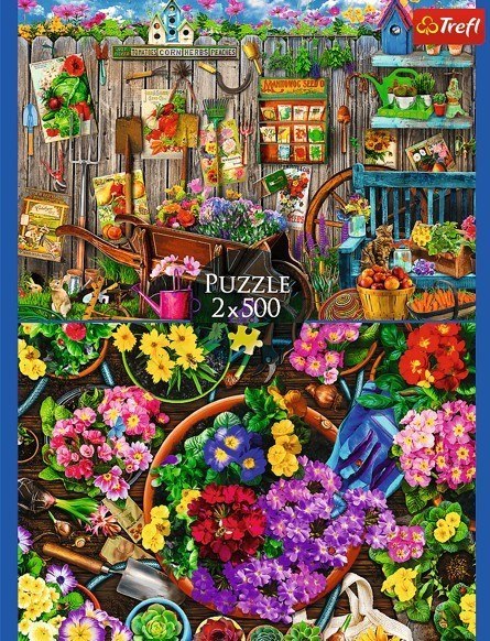 Puzzle 2x500 elementów Prace w ogrodzie Puzzle 2x500 elementów Prace w ogrodzie