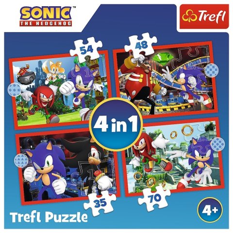 Puzzle 4w1 Przygody Sonica Puzzle 4w1 Przygody Sonica