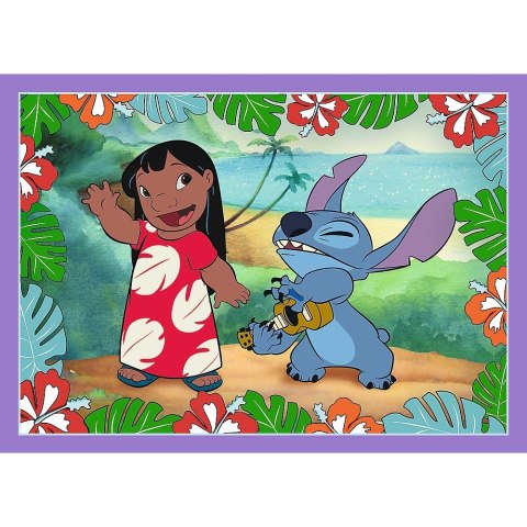 Puzzle 4w1 Szalony dzień Lilo i Stitch Puzzle 4w1 Szalony dzień Lilo i Stitch