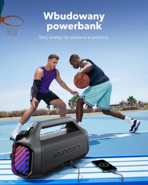 Głosnik Soundcore Boom 2 Plus Czarny Głosnik Soundcore Boom 2 Plus Czarny