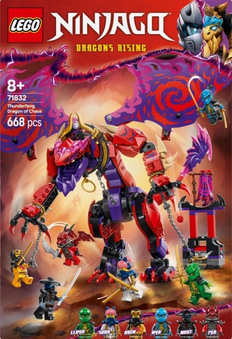 Klocki Ninjago 71832 Smok chaosu Kiełogrzmot Klocki Ninjago 71832 Smok chaosu Kiełogrzmot