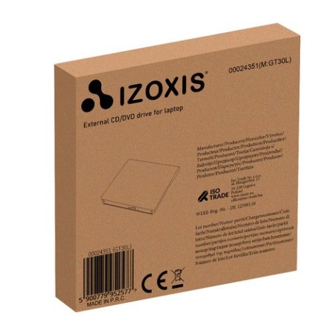 Napęd zewnętrzny + nagrywarka CD Izoxis 24351 Izoxis