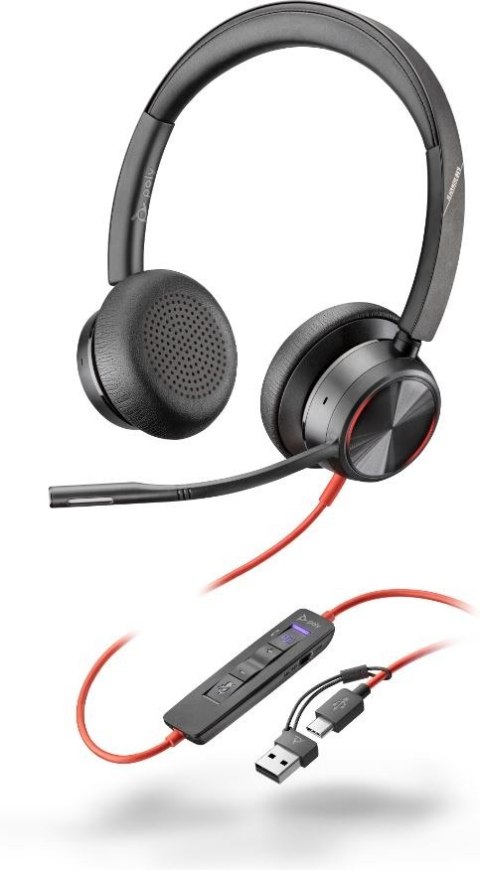 Słuchawki Blackwire 8225 Stereo USB-C/A MS-Teams 8X225AA Słuchawki Blackwire 8225 Stereo USB-C/A MS-Teams 8X225AA
