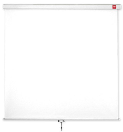 Ekran ścienny ręczny Wall Standard 175 (1:1, 175x175cm, powierzchnia biała, matowa) Ekran ścienny ręczny Wall Standard 175 (1:1, 175x175cm, powierzchnia biała, matowa)