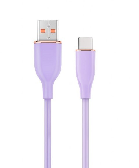 Kabel USB A do USB C 1.5M fioletowy Kabel USB A do USB C 1.5M fioletowy