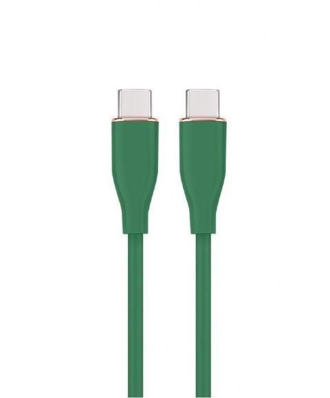 Kabel USB C(M) do USB C(M) 1.5M zielony Kabel USB C(M) do USB C(M) 1.5M zielony