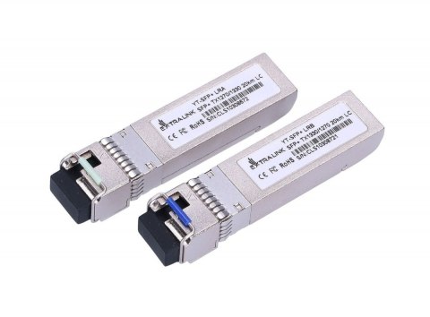 Moduły SFP+ 10G WDM 1270/1330nm 20km LC Moduły SFP+ 10G WDM 1270/1330nm 20km LC