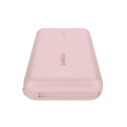 PowerBank BoostCharge 10k mAh 20w wbudowany kabel-C, port-C, różowy PowerBank BoostCharge 10k mAh 20w wbudowany kabel-C, port-C, różowy