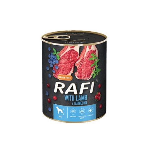 Rafi z jagnięciną, borówką i żurawiną 400 g Rafi Rafi z jagnięciną, borówką i żurawiną 400 g Rafi