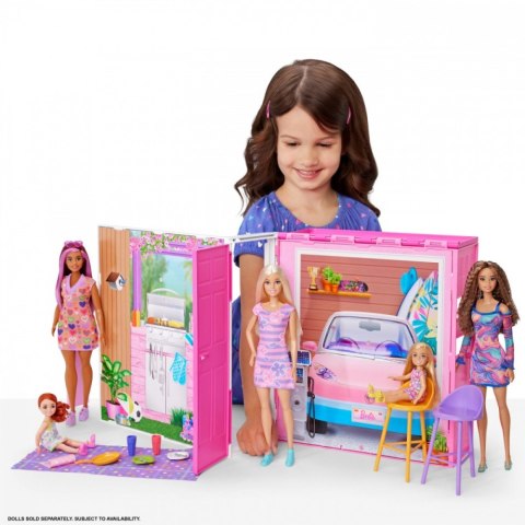 Domek dla lalek Barbie Przytulny domek z wyposażeniem Domek dla lalek Barbie Przytulny domek z wyposażeniem
