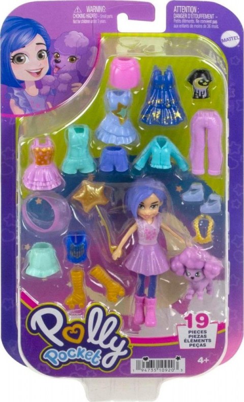 Figurka Polly Pocket Zestaw Modowy przebieranki HKV93 Figurka Polly Pocket Zestaw Modowy przebieranki HKV93